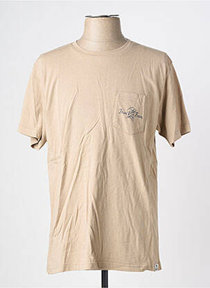 T-shirt coupe cintrée manches courtes marron IRON AND RESIN homme
