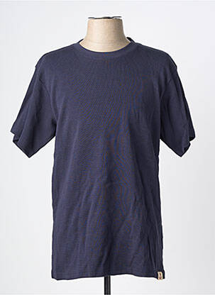 T-shirt coupe cintrée manches courtes bleu IRON AND RESIN homme