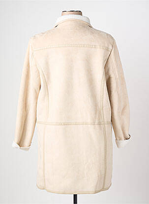 Manteau long finition intérieure fourrure synthétique sans capuche beige DAMART femme