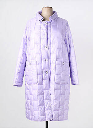 Doudoune manches longues sans capuche violet PREGIO COUTURE femme