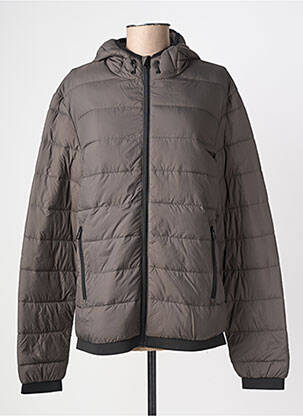 Doudoune manches longues a capuche gris IKKS homme