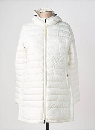 Doudoune manches longues a capuche blanc NORTH SAILS femme