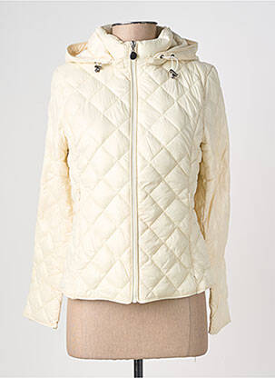 Doudoune manches longues a capuche beige W COLLECTION femme