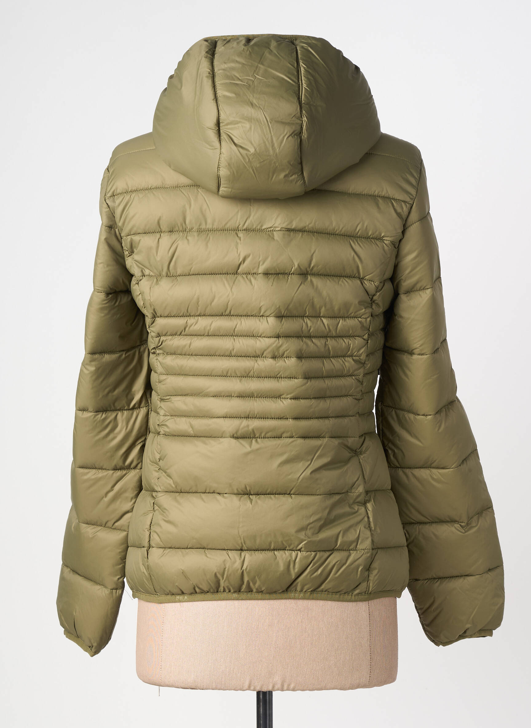 Doudoune manches longues a capuche vert FILA femme