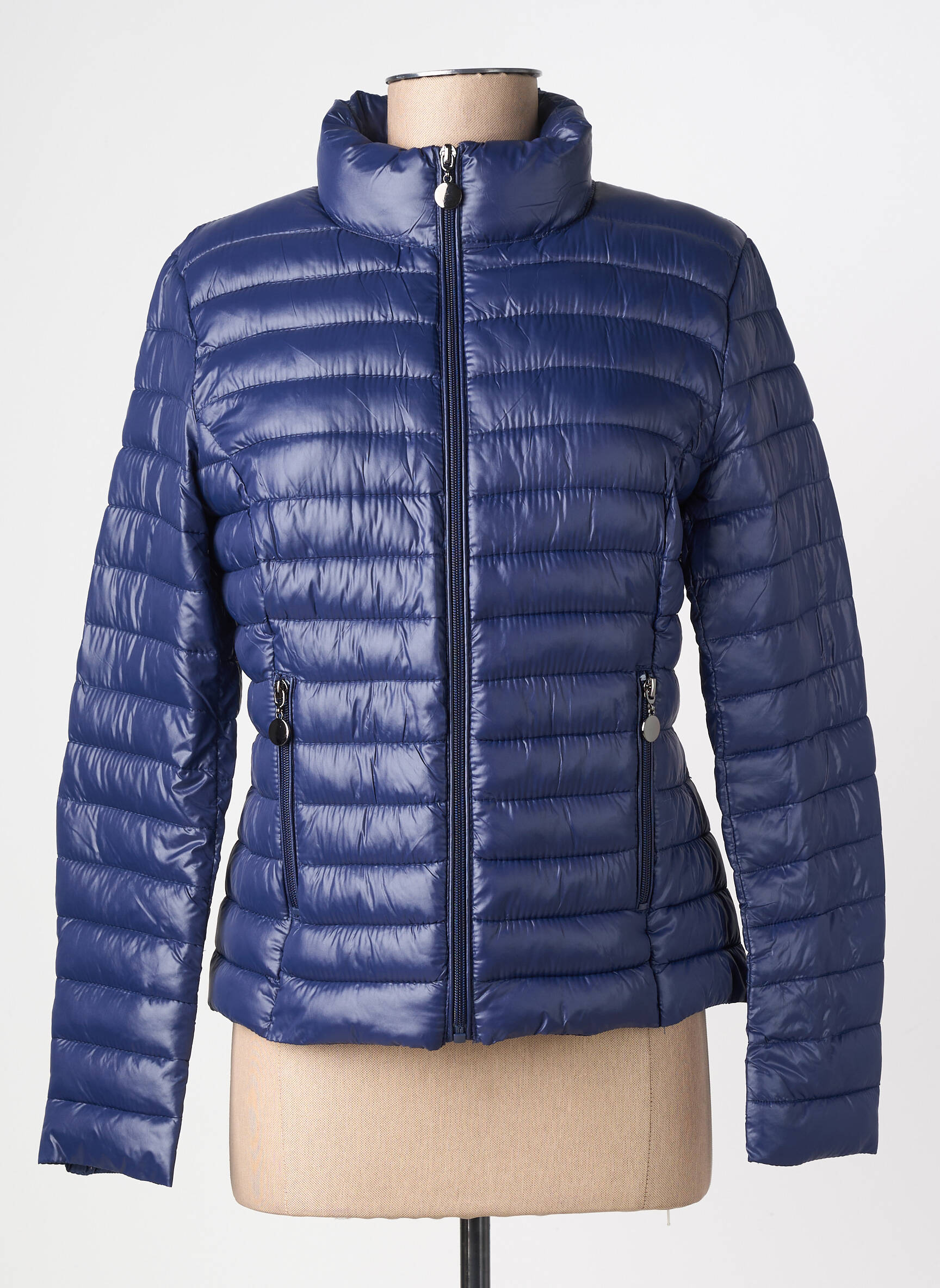 Doudoune manches longues sans capuche bleu W COLLECTION femme