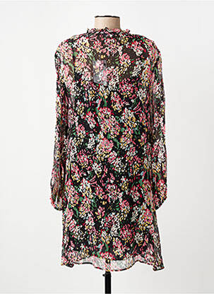 Robe courte coupe fluide manches longues noir COMPTOIR DES COTONNIERS femme