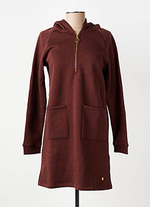 Robe courte manches longues manches longues marron LES TROPEZIENNES PAR M.BELARBI femme