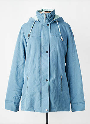 Parka manches longues a capuche bleu DAMART femme
