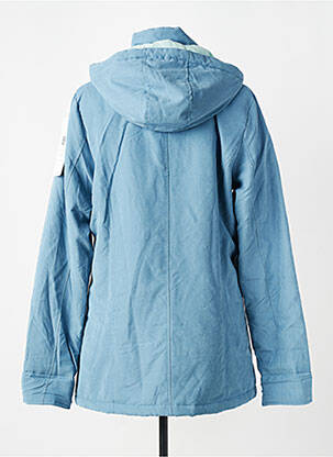Parka manches longues a capuche bleu DAMART femme