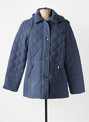 Doudoune manches longues a capuche bleu DAMART femme
