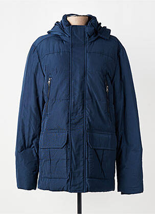 Doudoune manches longues a capuche bleu DAMART femme
