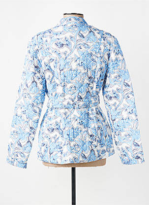 Veste casual col rond bleu DAMART femme