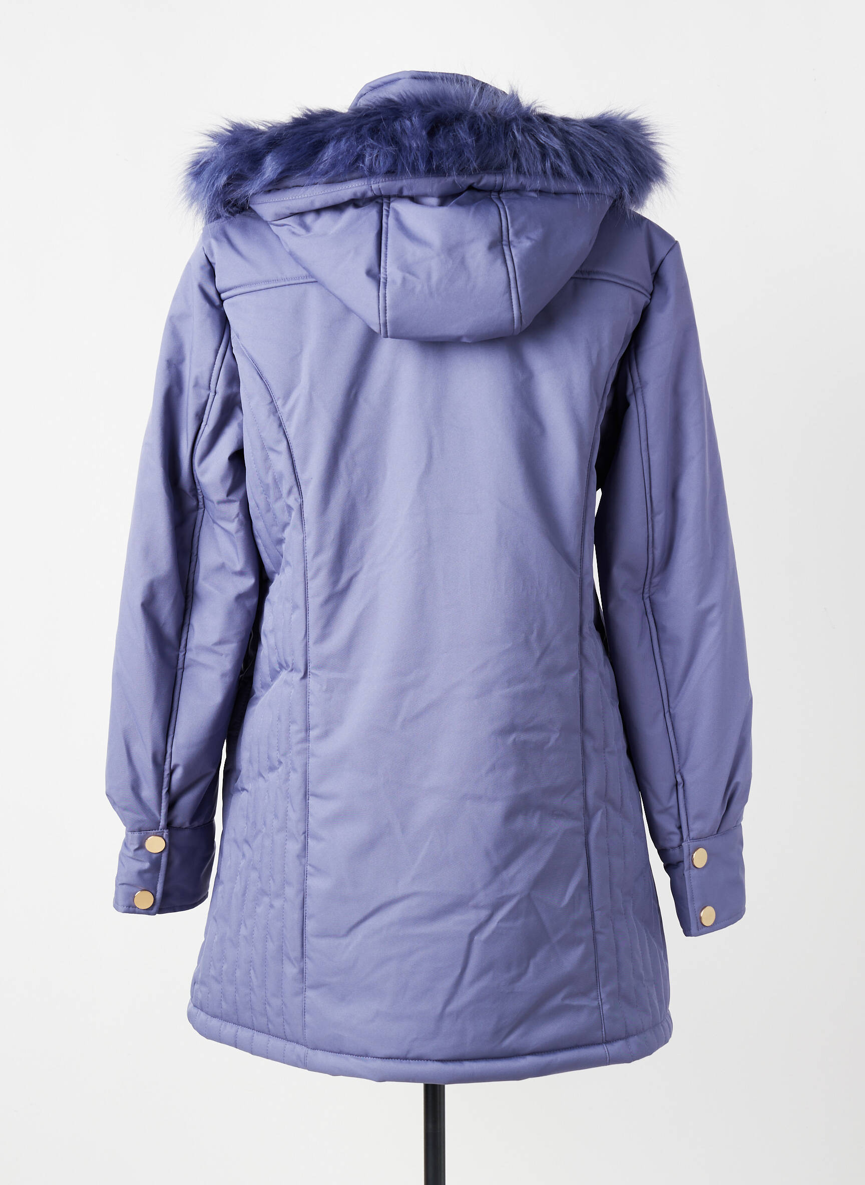 Doudoune manches longues a capuche violet DAMART femme