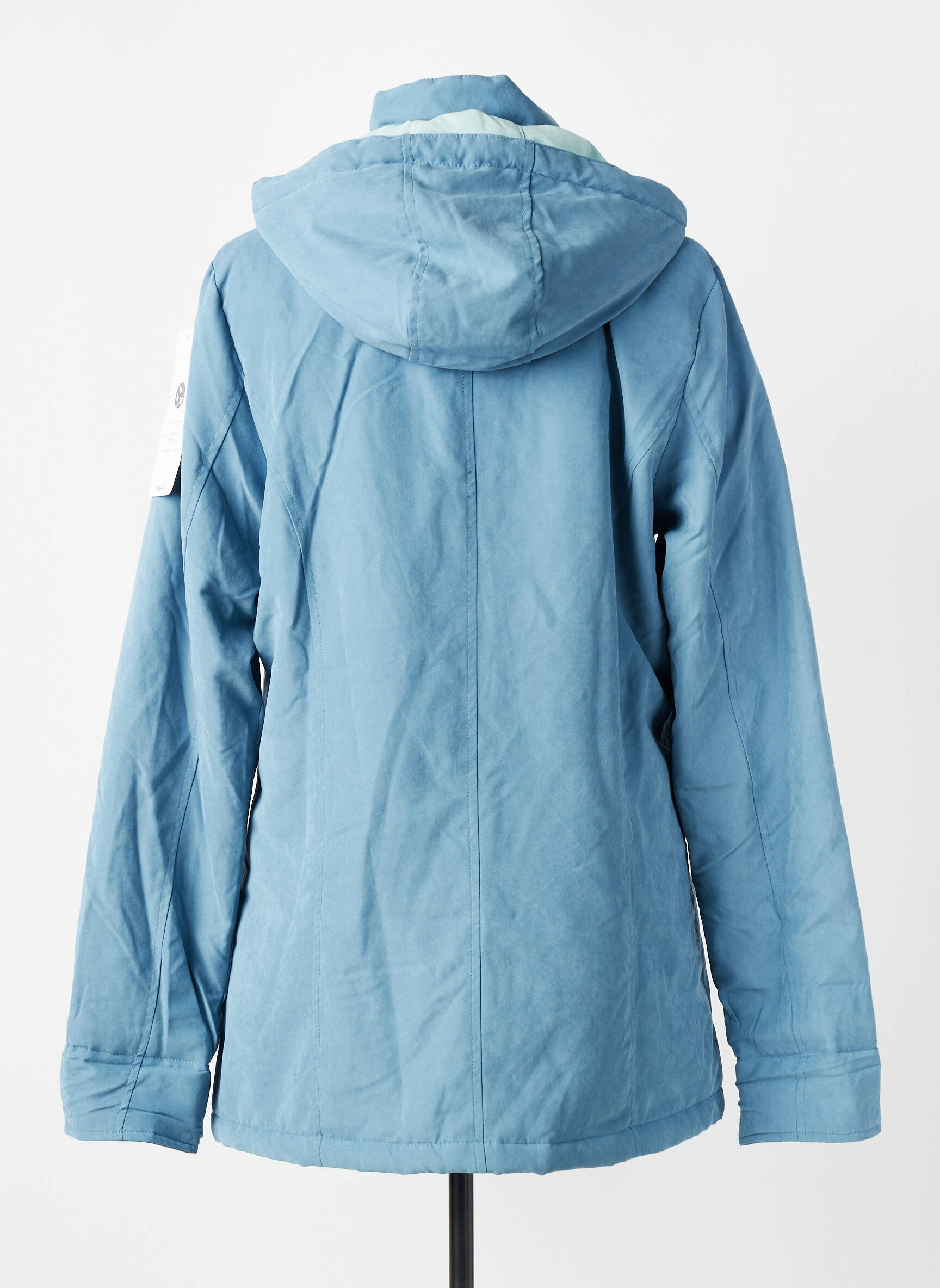 Parka manches longues a capuche bleu DAMART femme