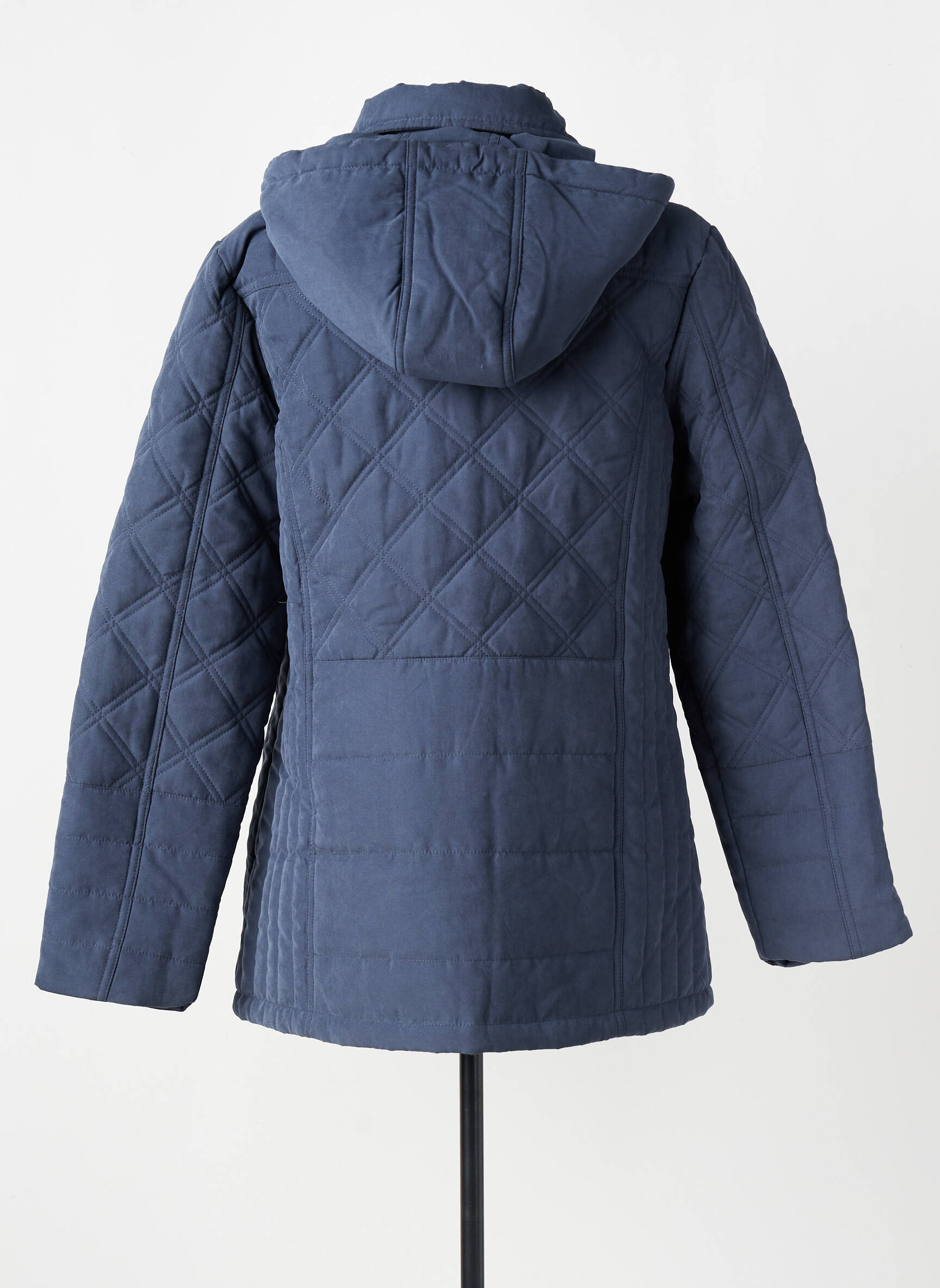 Doudoune manches longues a capuche bleu DAMART femme