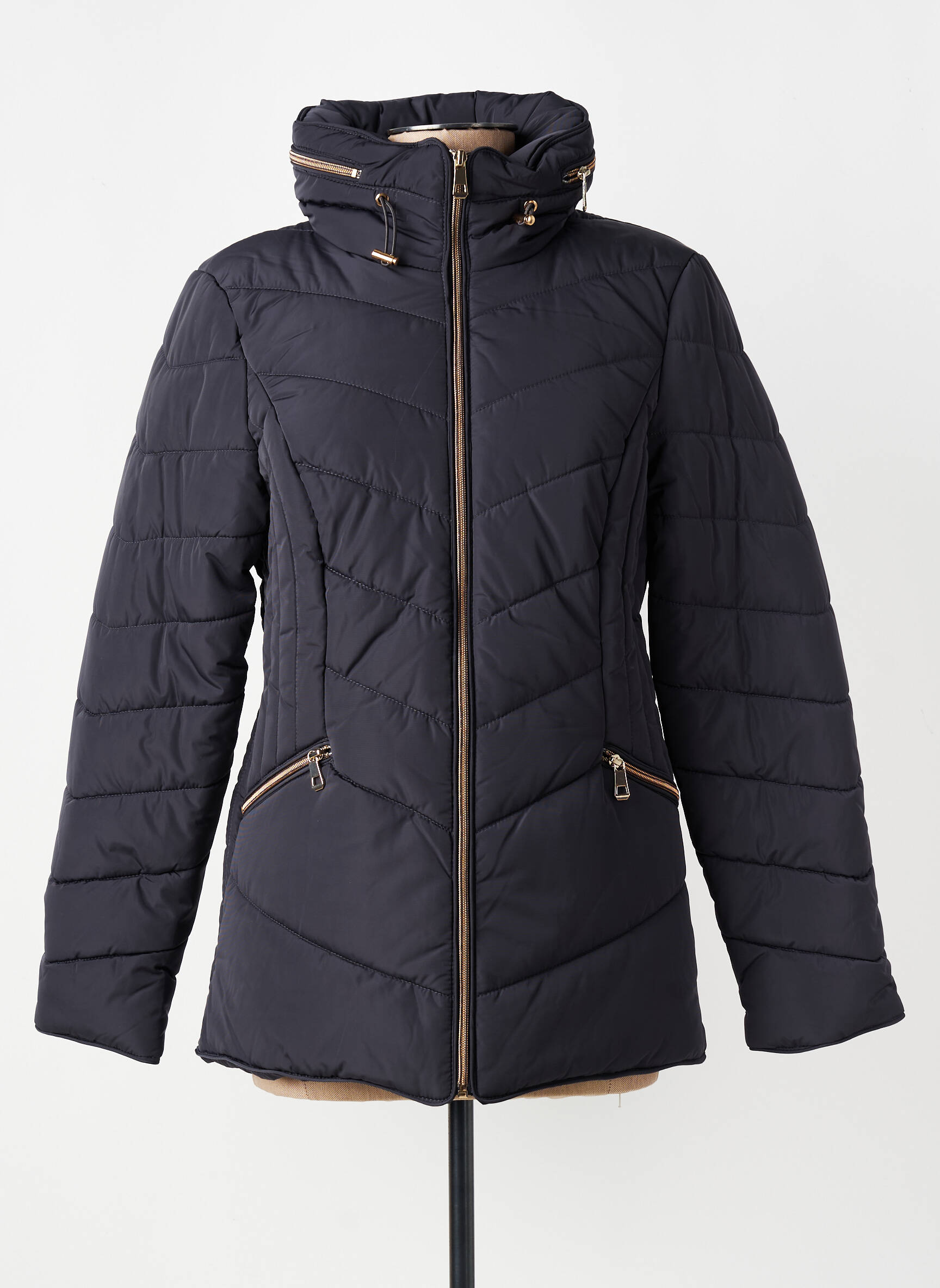 Doudoune manches longues a capuche noir DAMART femme