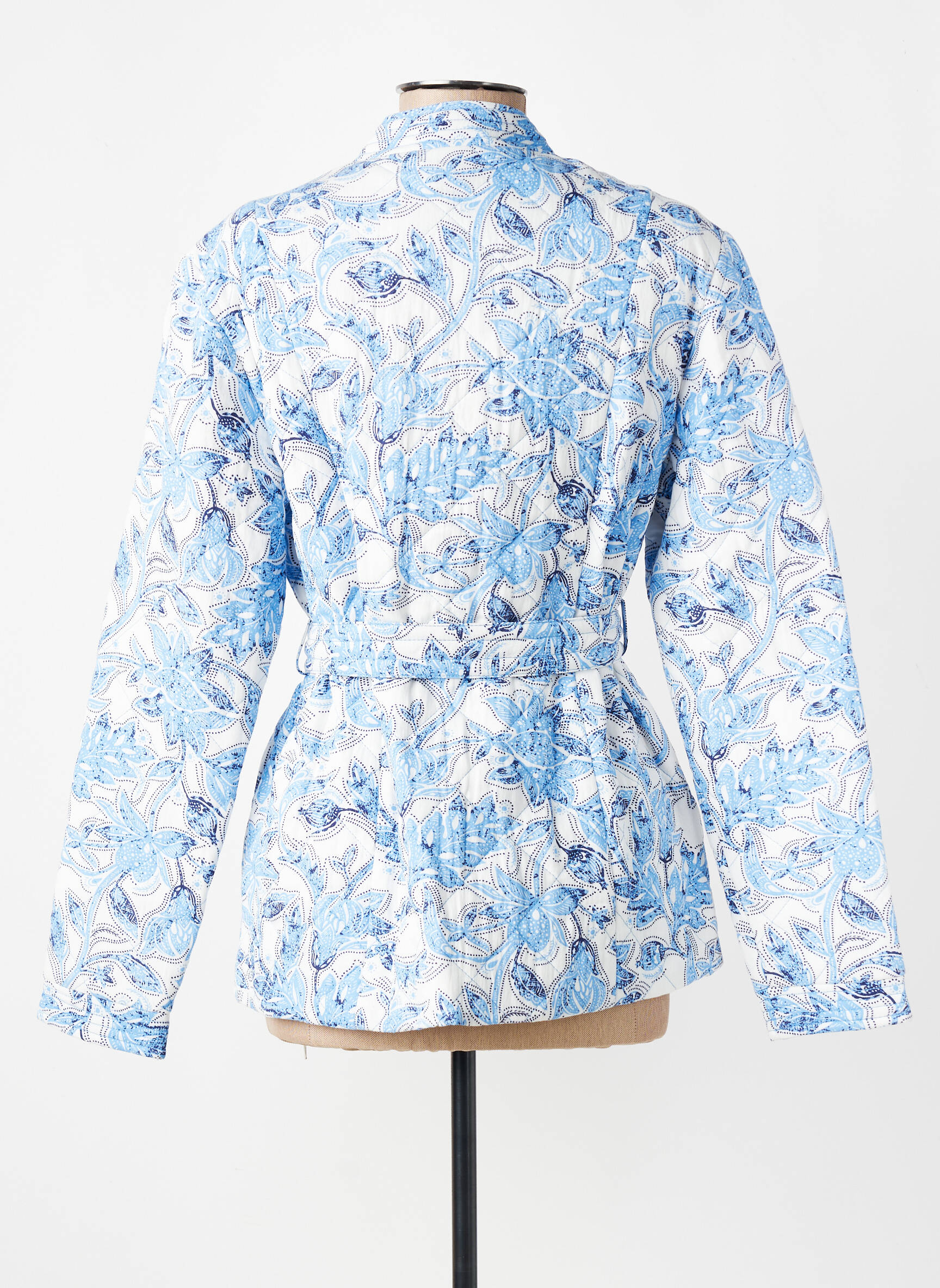 Veste casual col rond bleu DAMART femme