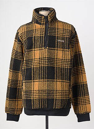 Sweat-shirt manches longues manches longues jaune SCHOTT homme