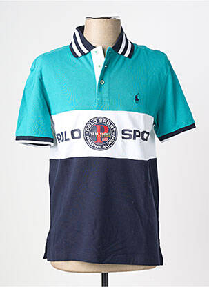 Polo stretch manches courtes vert RALPH LAUREN homme