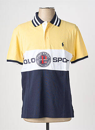 Polo stretch manches courtes jaune RALPH LAUREN homme