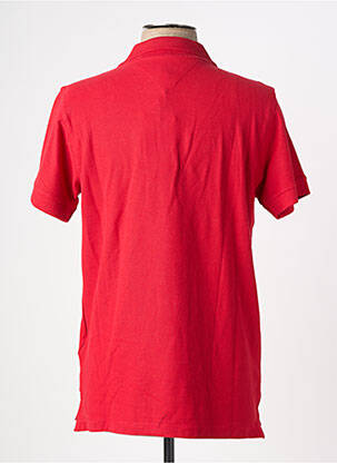 Polo stretch manches courtes rouge TOMMY HILFIGER homme