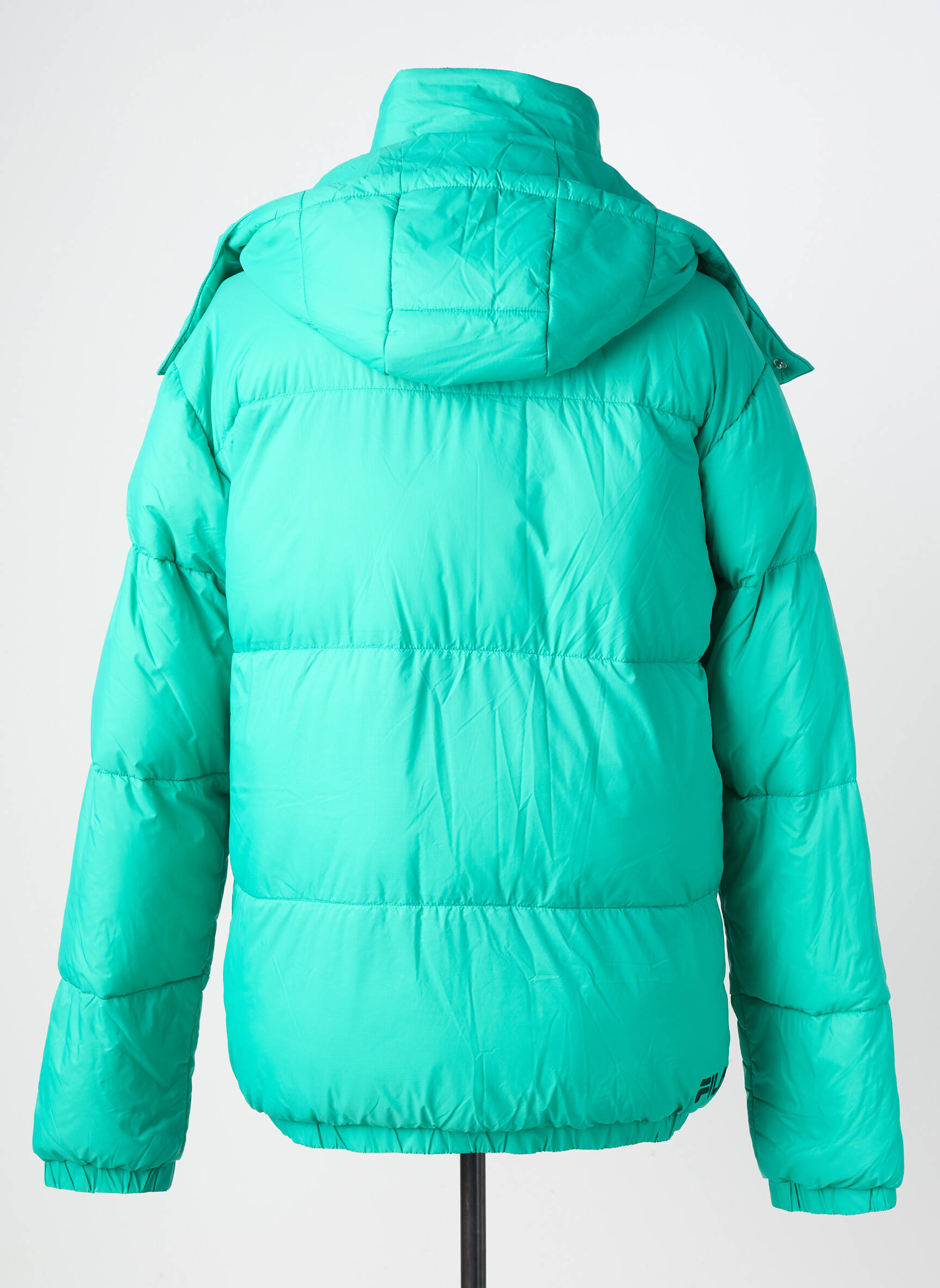 Doudoune manches longues a capuche vert FILA homme