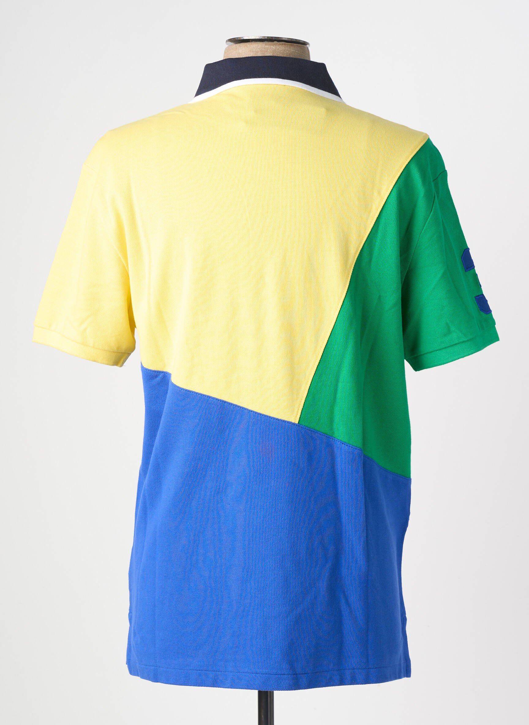 Polo stretch manches courtes bleu RALPH LAUREN homme