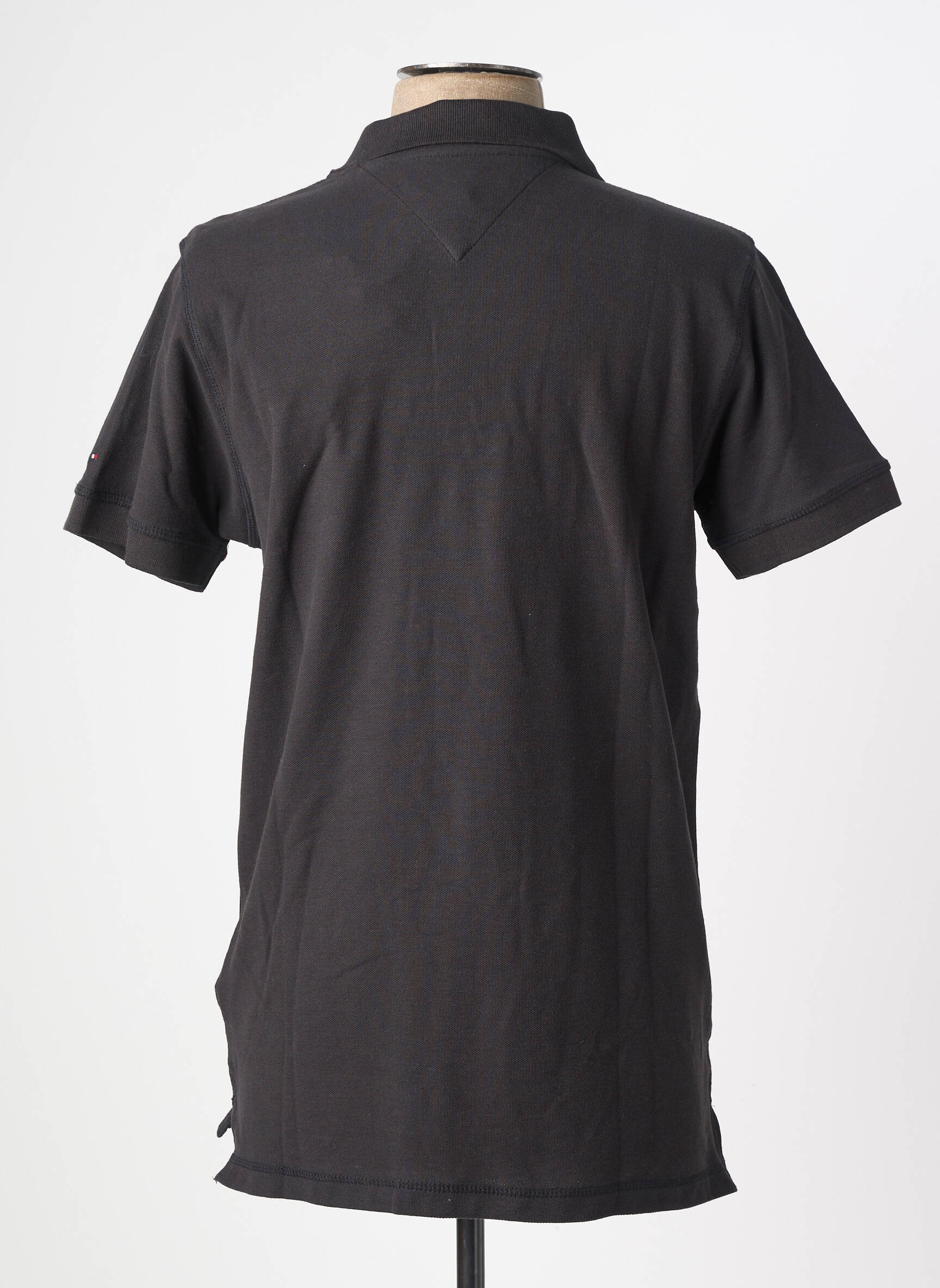 Polo stretch manches courtes noir TOMMY HILFIGER homme