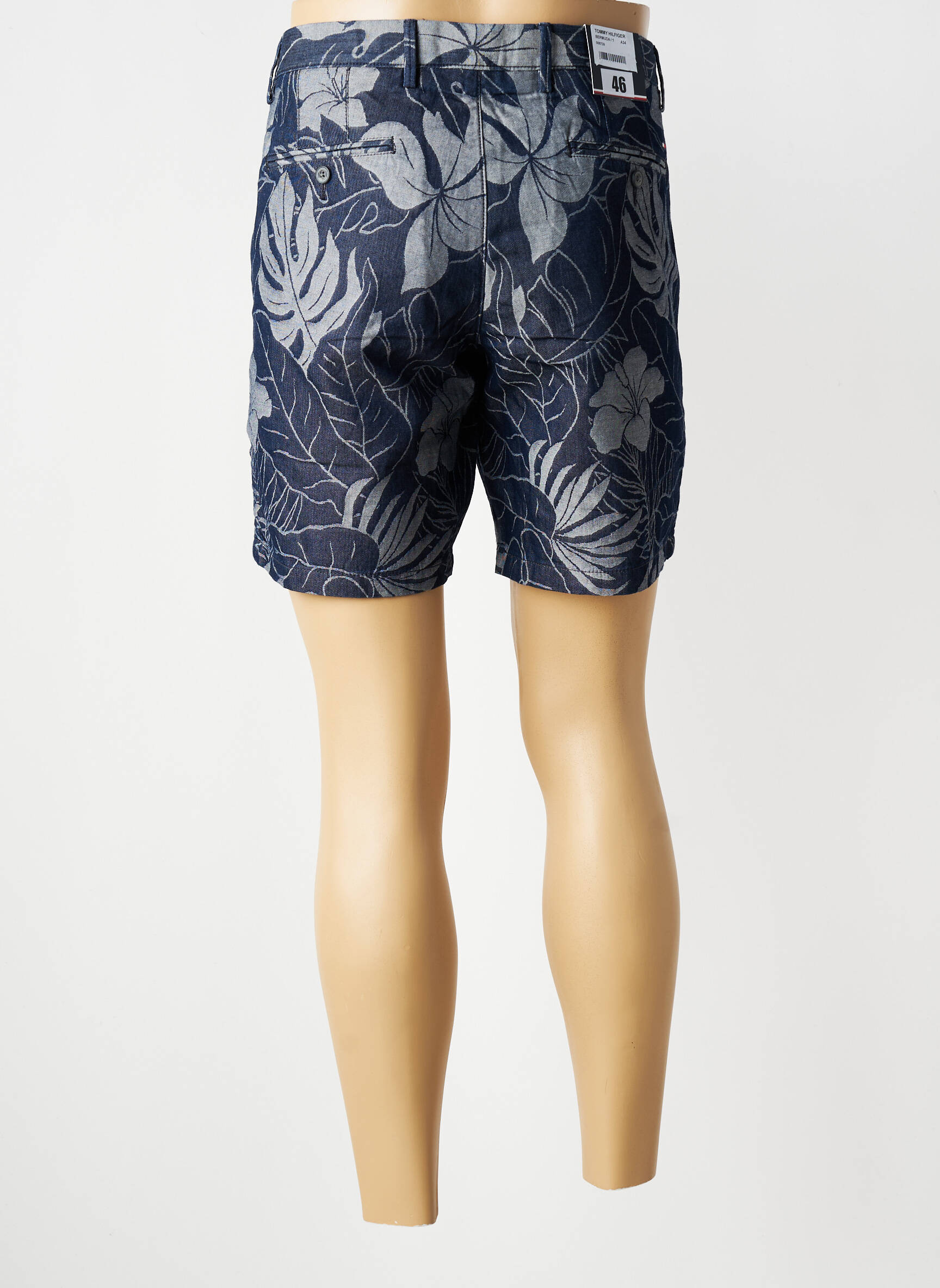 Short coupe chino taille normale bleu TOMMY HILFIGER homme
