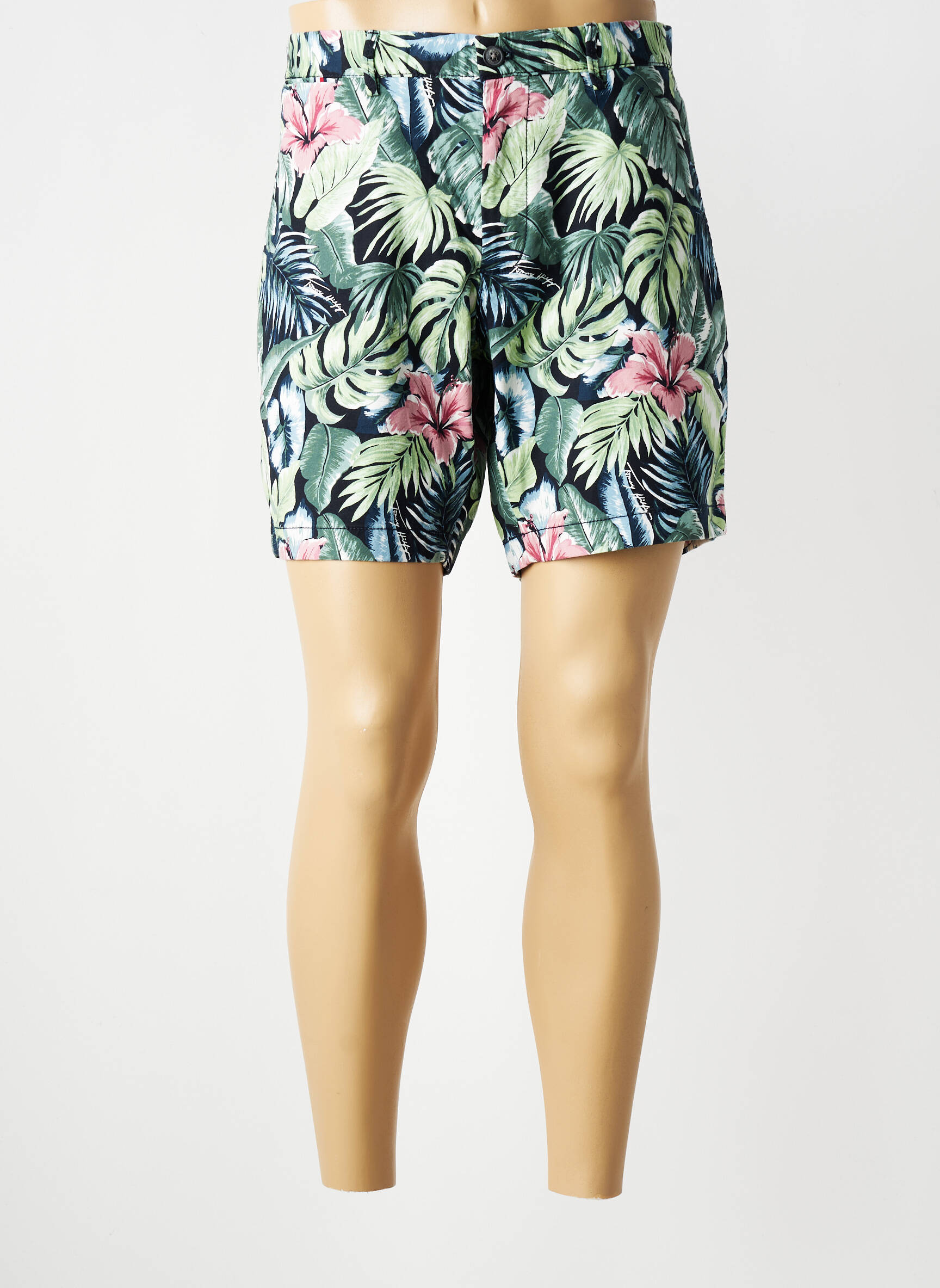 Short tissage popeline taille normale noir TOMMY HILFIGER homme
