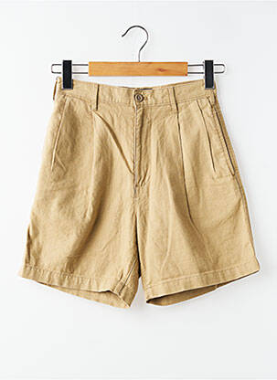 Short taille à pinces taille haute beige DOCKERS femme
