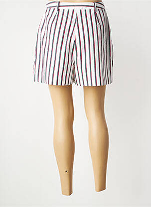 Short taille à pinces taille haute blanc TOMMY HILFIGER femme