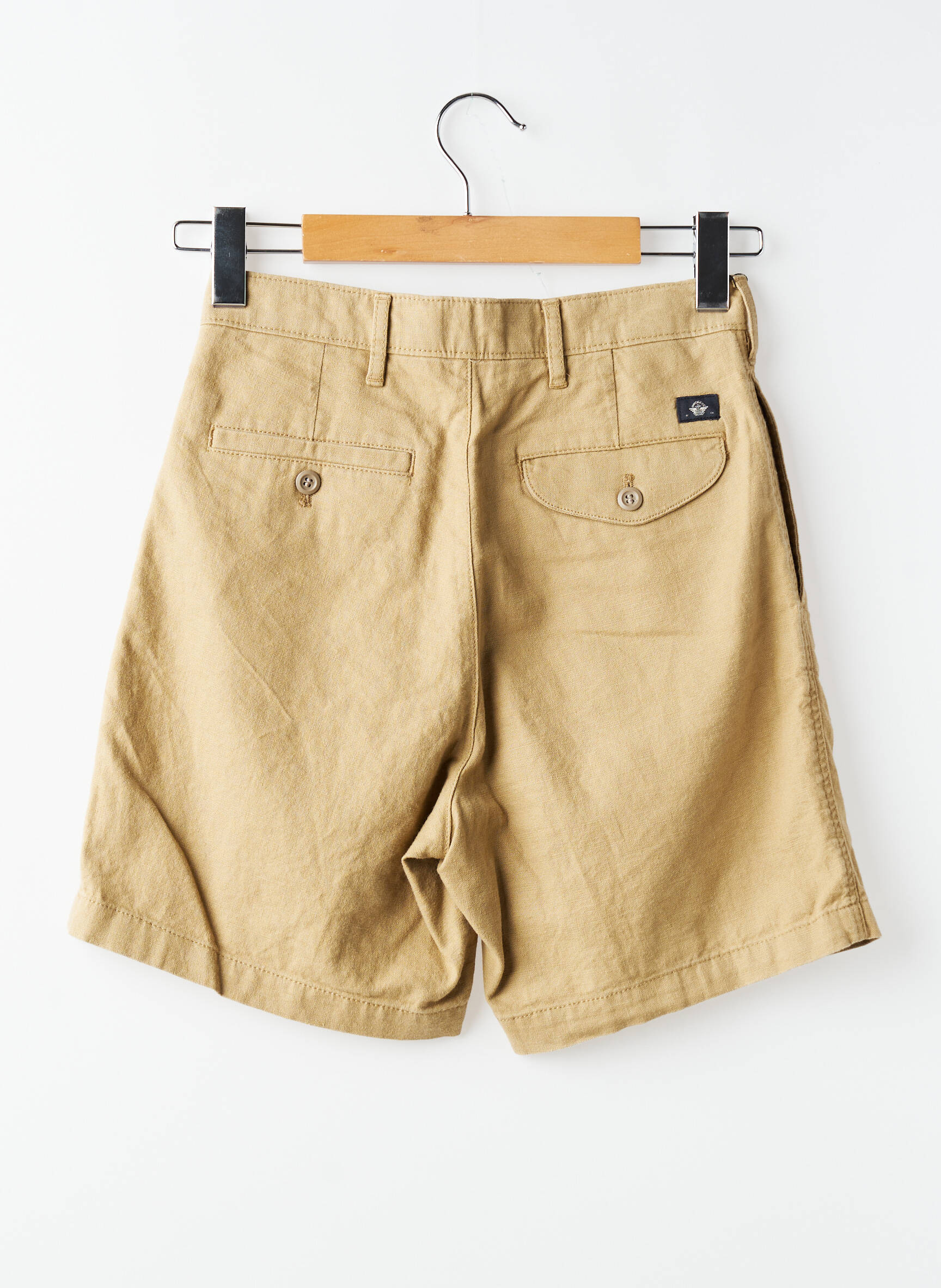 Short taille à pinces taille haute beige DOCKERS femme