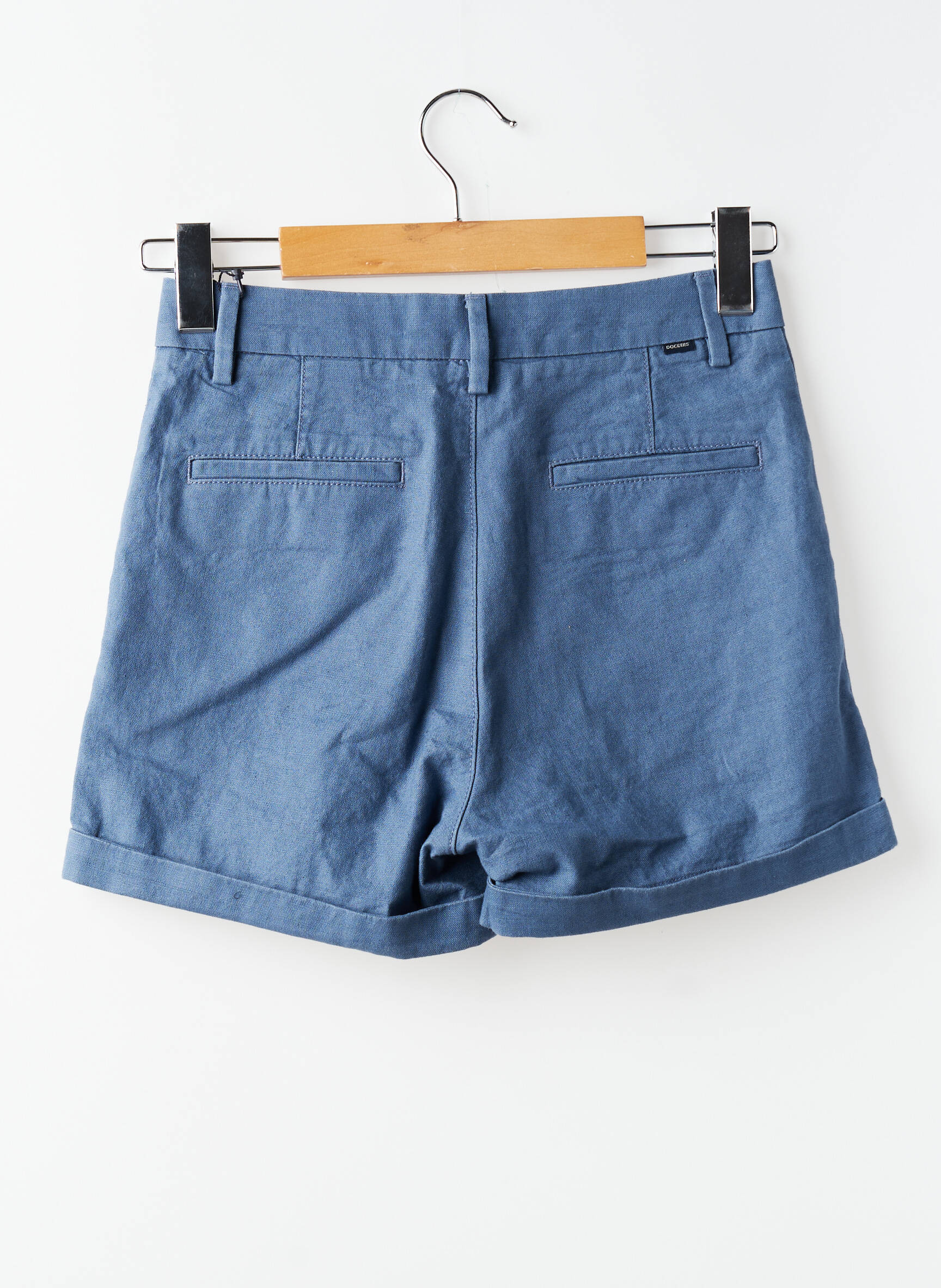 Short taille à pinces taille normale bleu DOCKERS femme