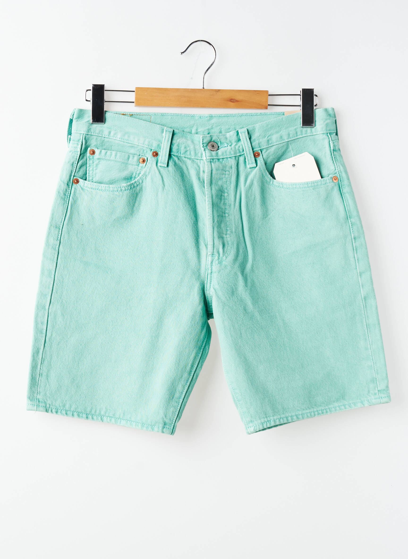 Bermuda tissage denim taille normale vert LEVI'S homme
