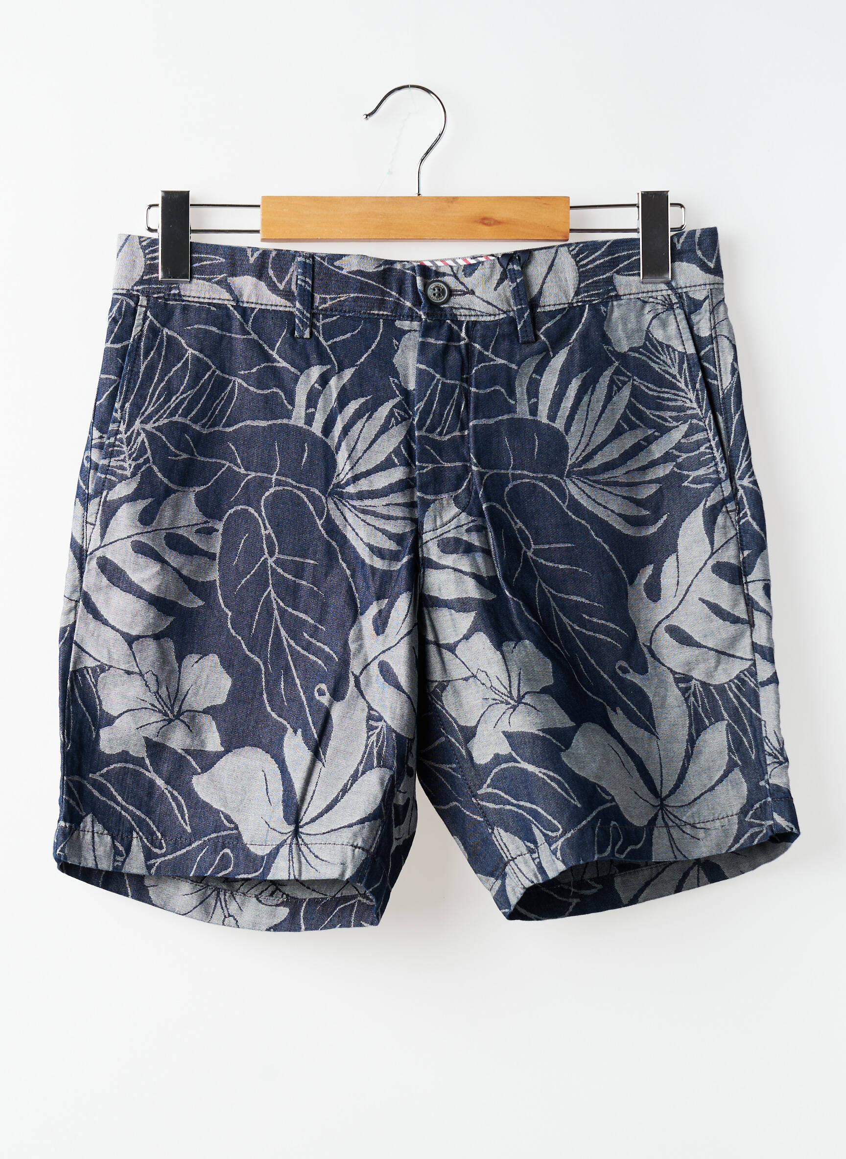 Short tissage popeline taille normale bleu TOMMY HILFIGER homme
