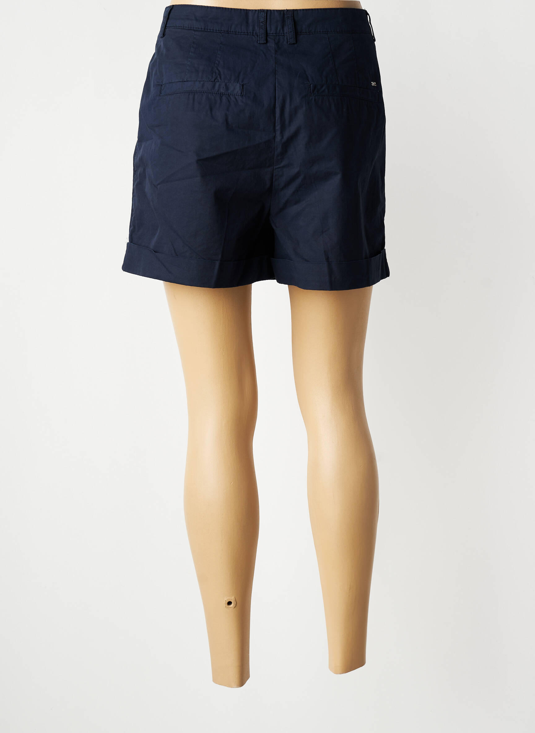 Short taille à pinces taille haute bleu TOMMY HILFIGER femme