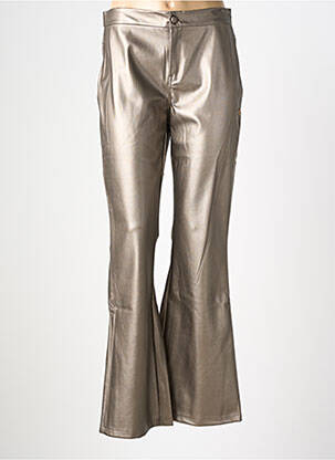 Pantalon flare taille haute taille haute argent LES TROPEZIENNES PAR M.BELARBI femme