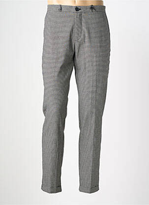 Pantalon chino tissage popeline taille normale noir IKKS homme