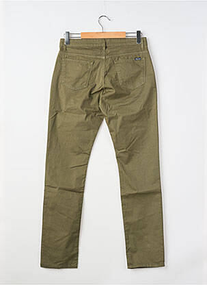 Pantalon slim fermeture zippée sous rabat boutonné taille normale vert FACONNABLE homme