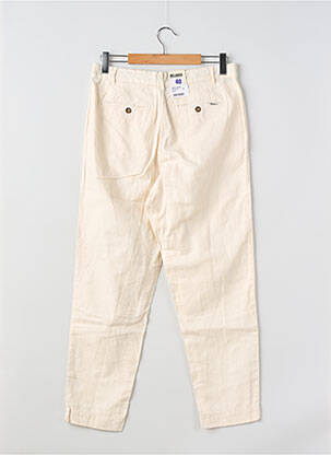 Pantalon chino tissage popeline taille normale beige PEPE JEANS homme