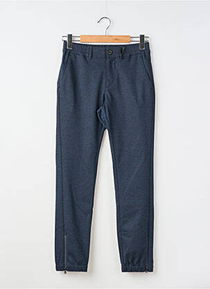 Pantalon chino tissage chiné taille normale bleu IKKS homme