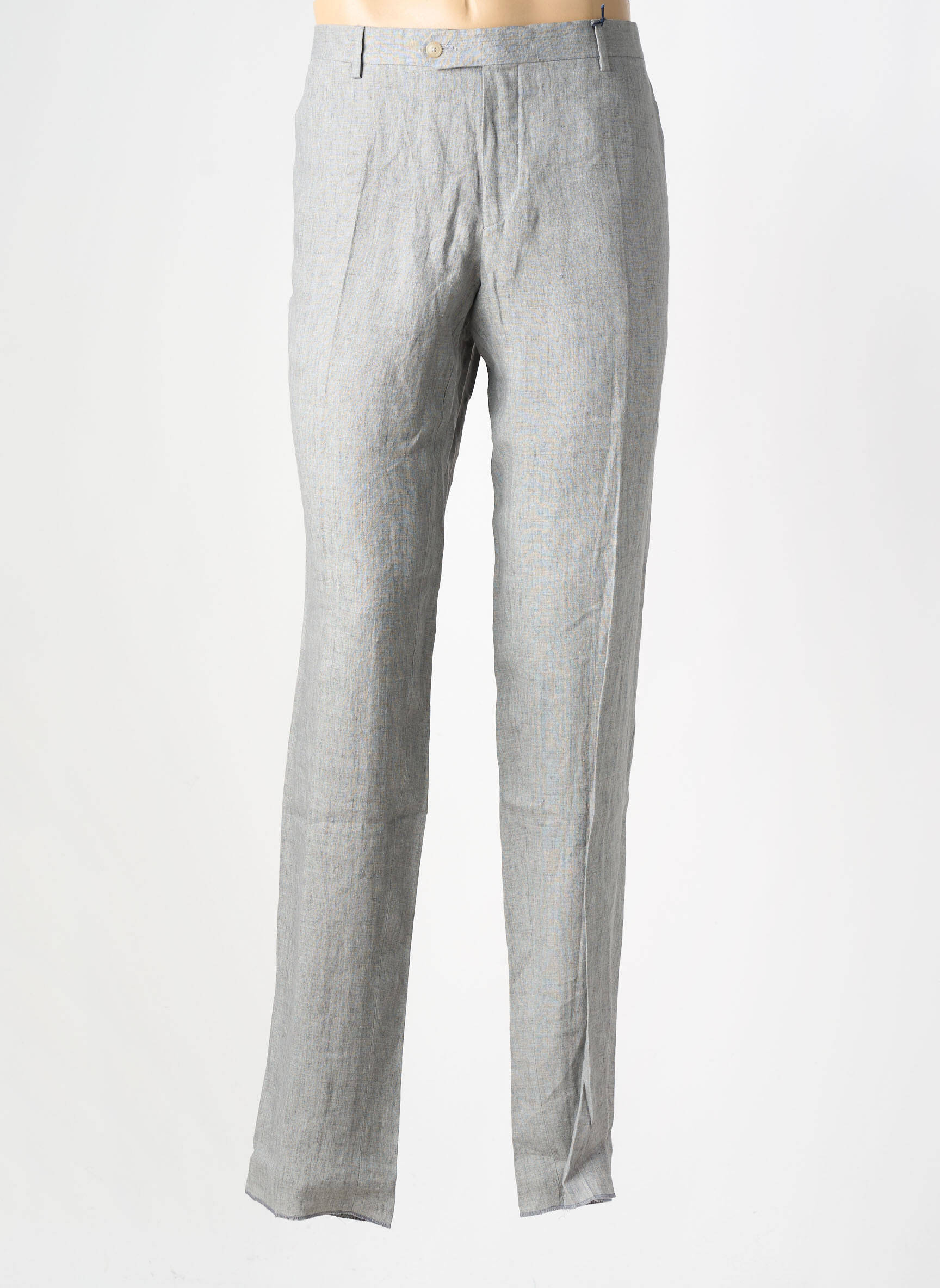 Pantalon droit tissage chiné taille normale gris FACONNABLE homme