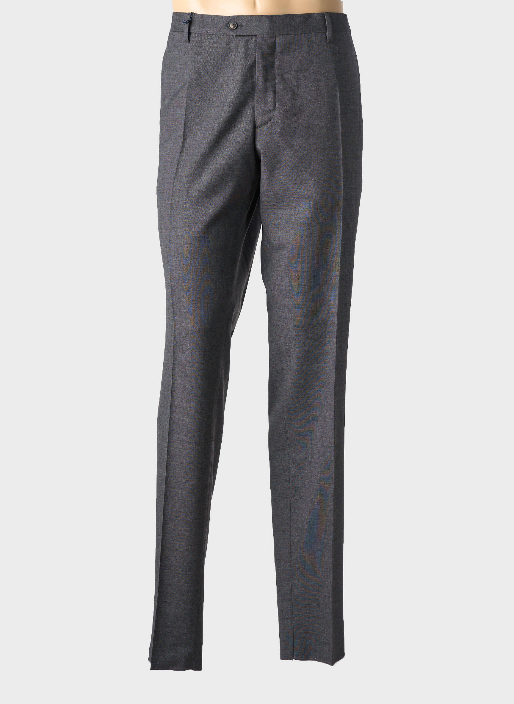 Pantalon droit tissage chiné taille normale noir FACONNABLE homme
