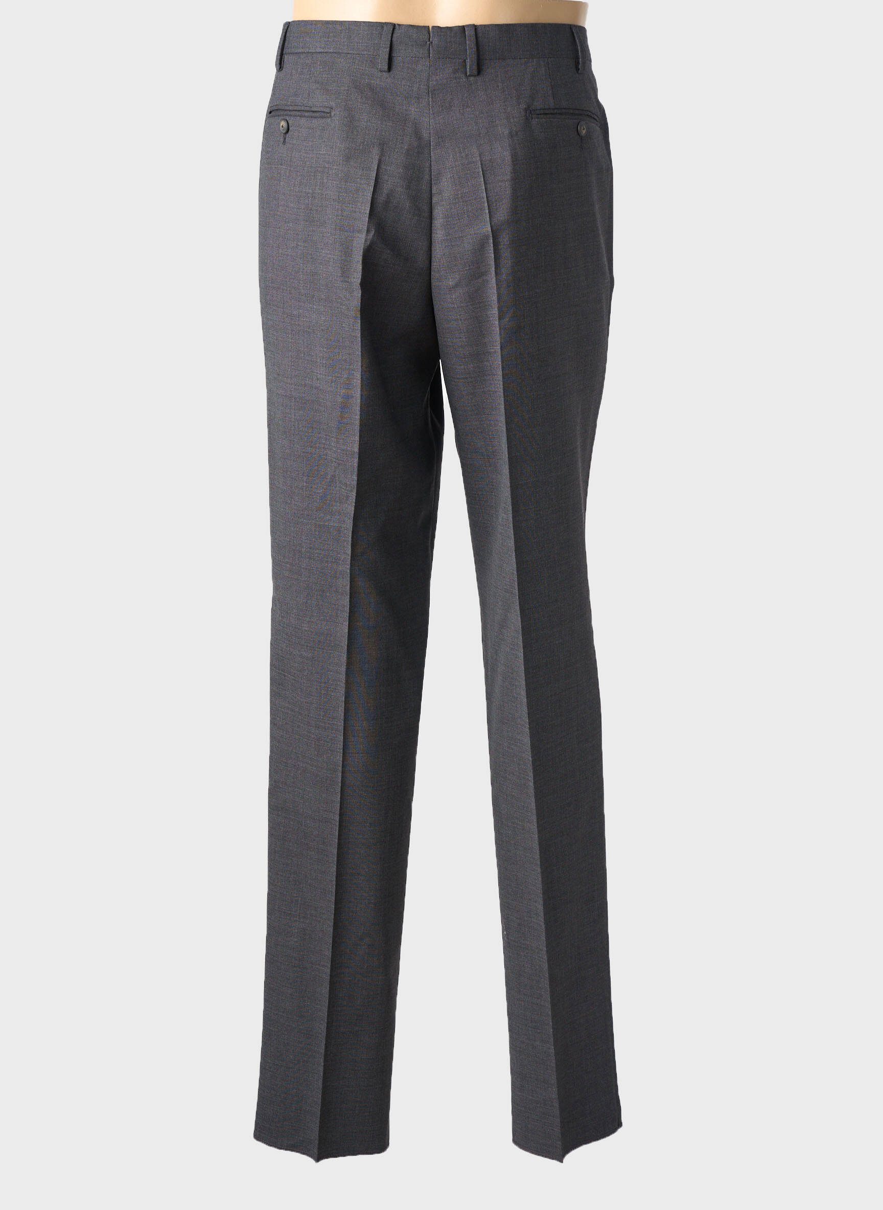 Pantalon droit tissage chiné taille normale noir FACONNABLE homme