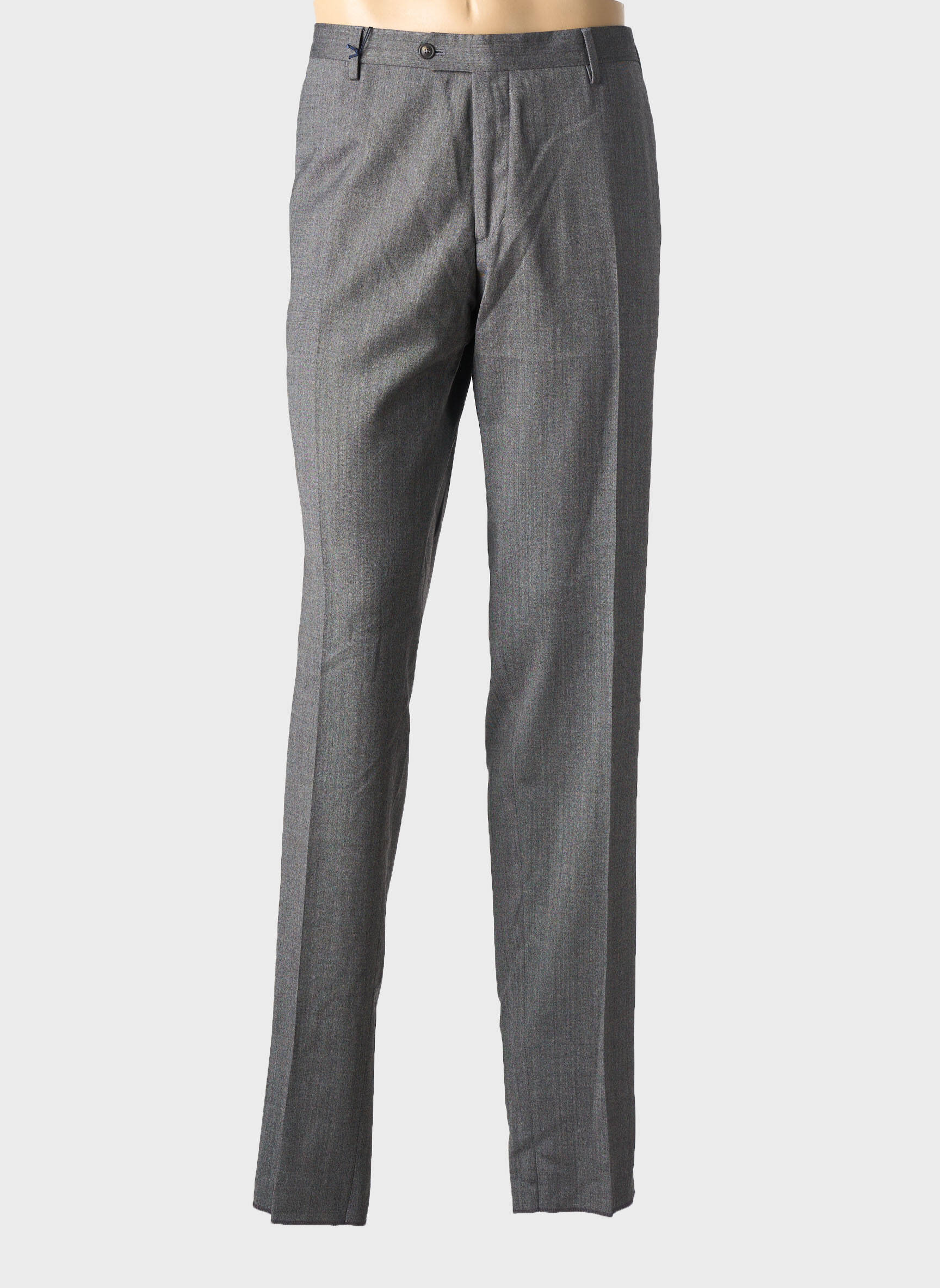 Pantalon droit tissage chiné taille normale gris FACONNABLE homme