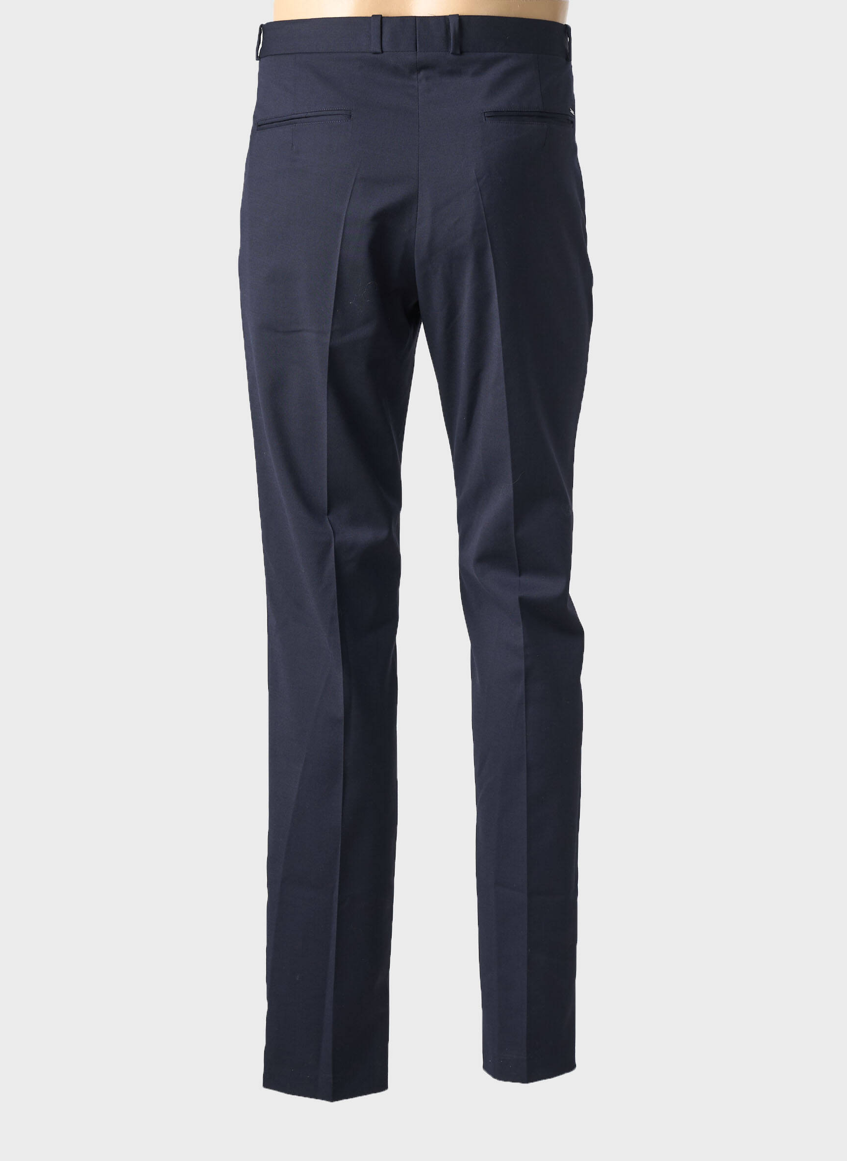 Pantalon droit taille à pinces taille normale bleu IKKS homme