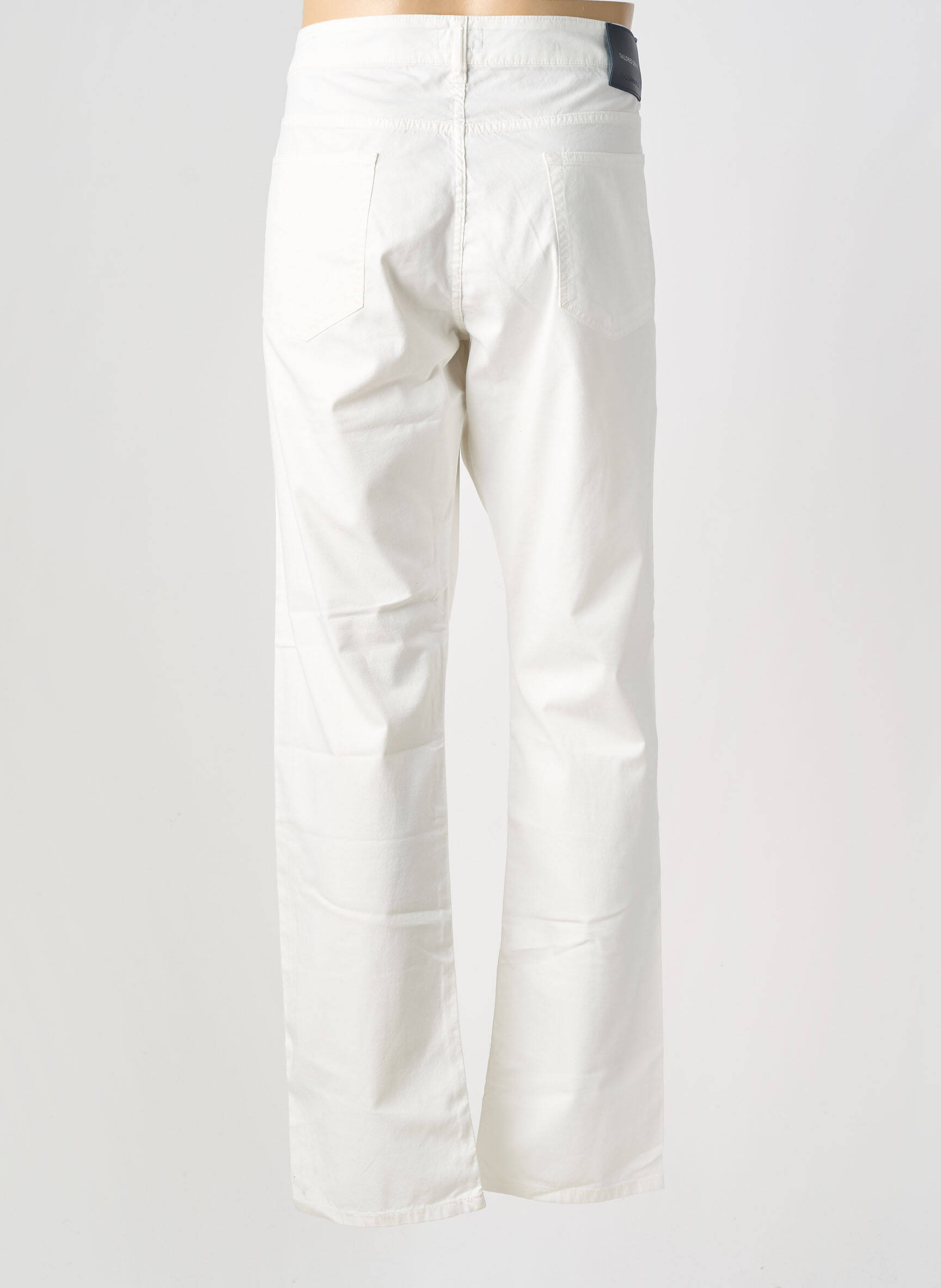 Pantalon droit taille normale taille normale blanc FACONNABLE homme