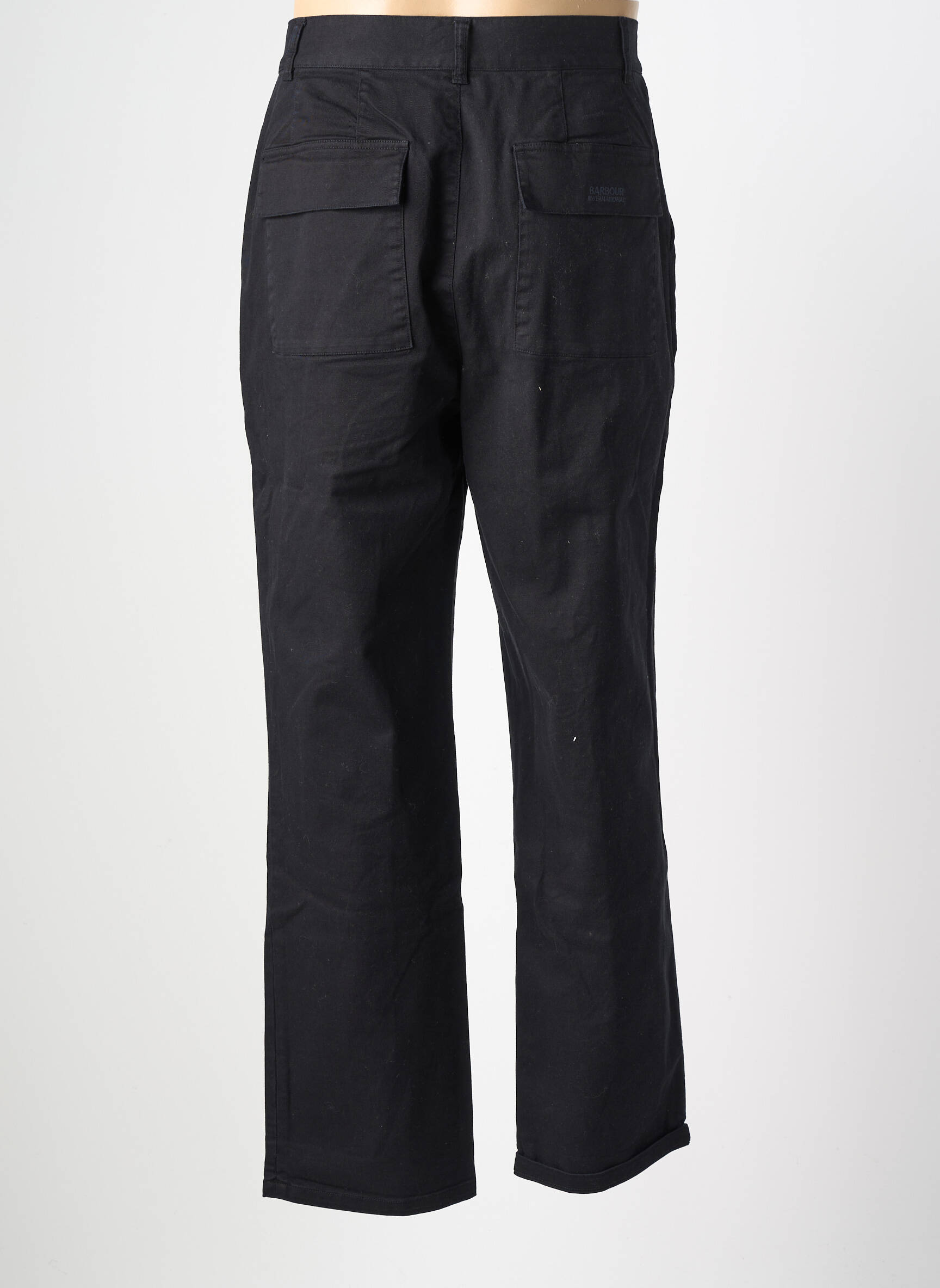 Pantalon chino poches taille normale noir BARBOUR homme