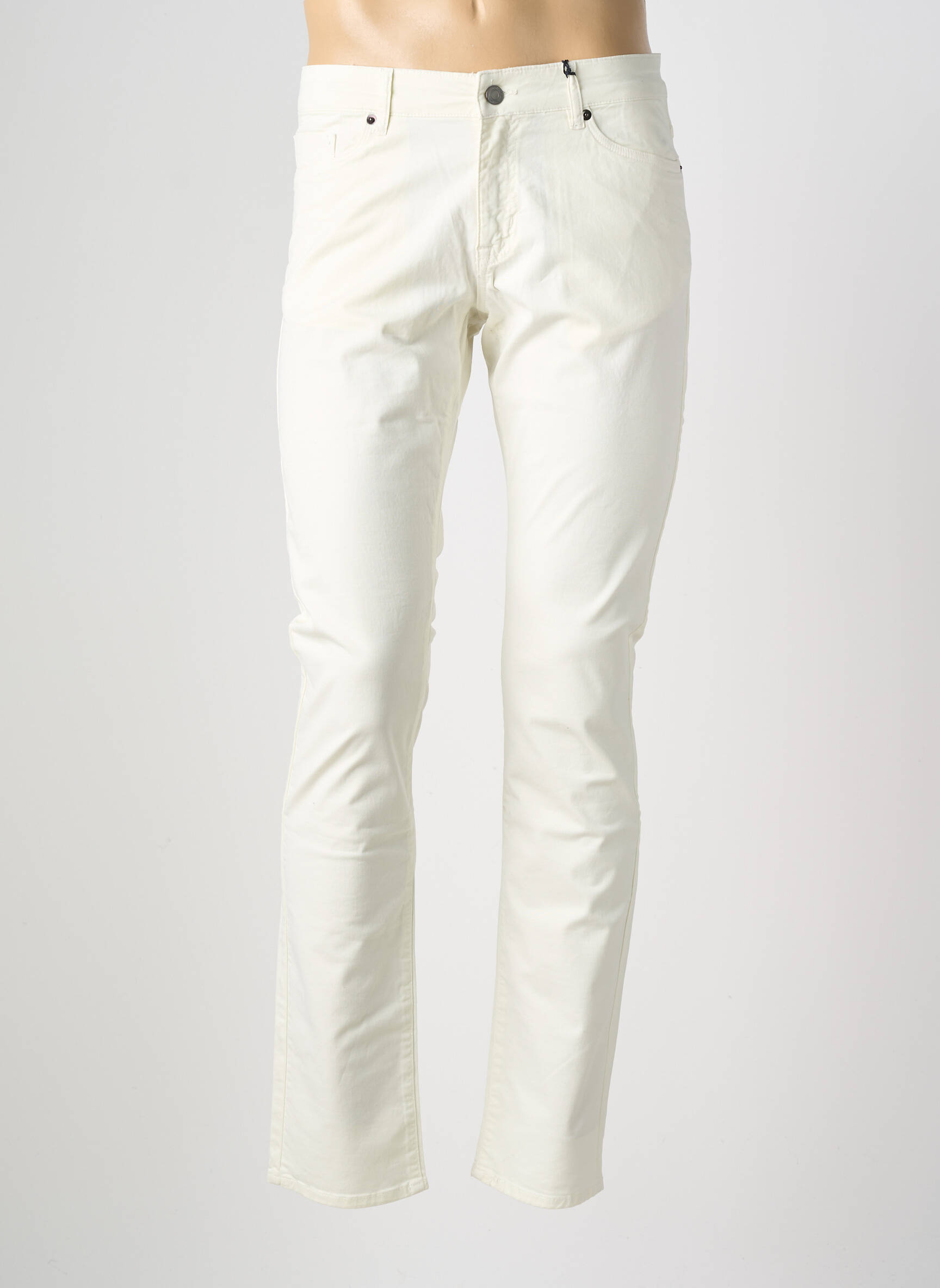 Jeans coupe slim poches taille normale beige FACONNABLE homme
